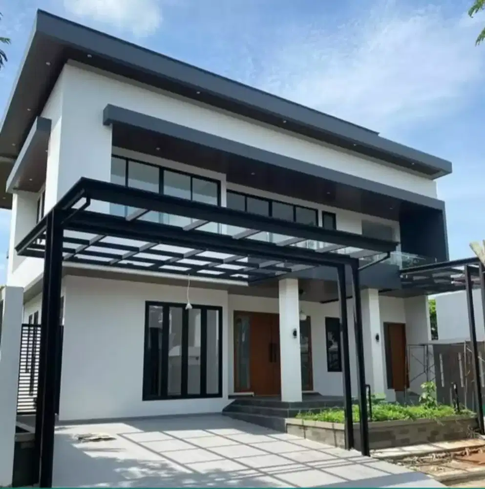 Kanopi atap kaca 6mm