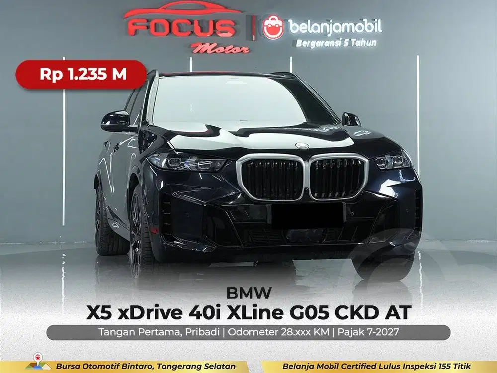 [GARANSI 5THN LOW KM] BMW X5 X 5 xDrive 40i XLine G05 2022/2023/2024