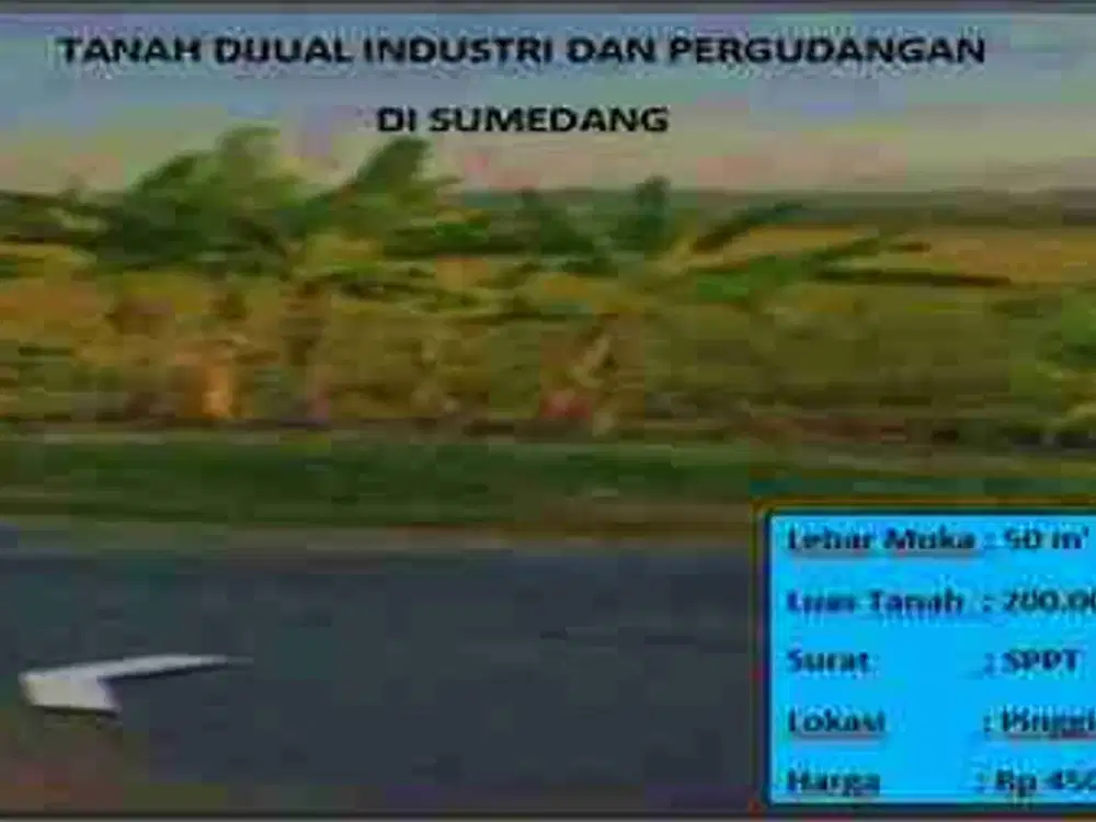 Tanah industri dan pergudangan Sumedang