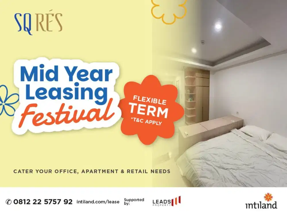 SQ Rés TB Simatupang Studio for Rent | Brand New | Fully Furnished | Rp11Juta/Month