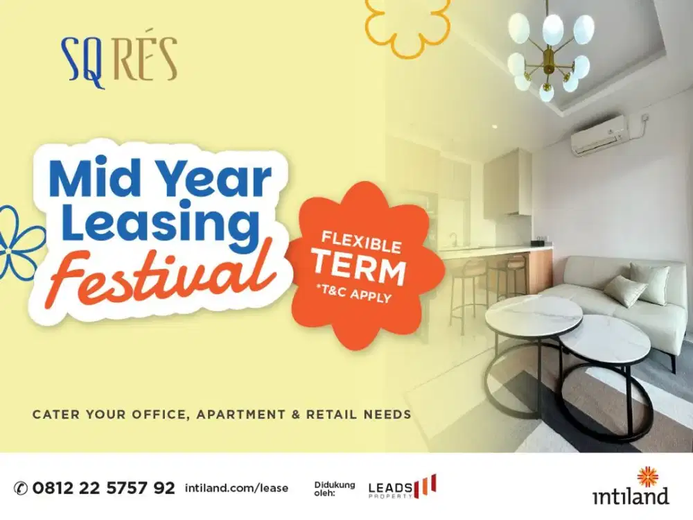 SQ Rés TB Simatupang 1BR for Rent | Brand New | Fully Furnished | Rp15Juta/Month