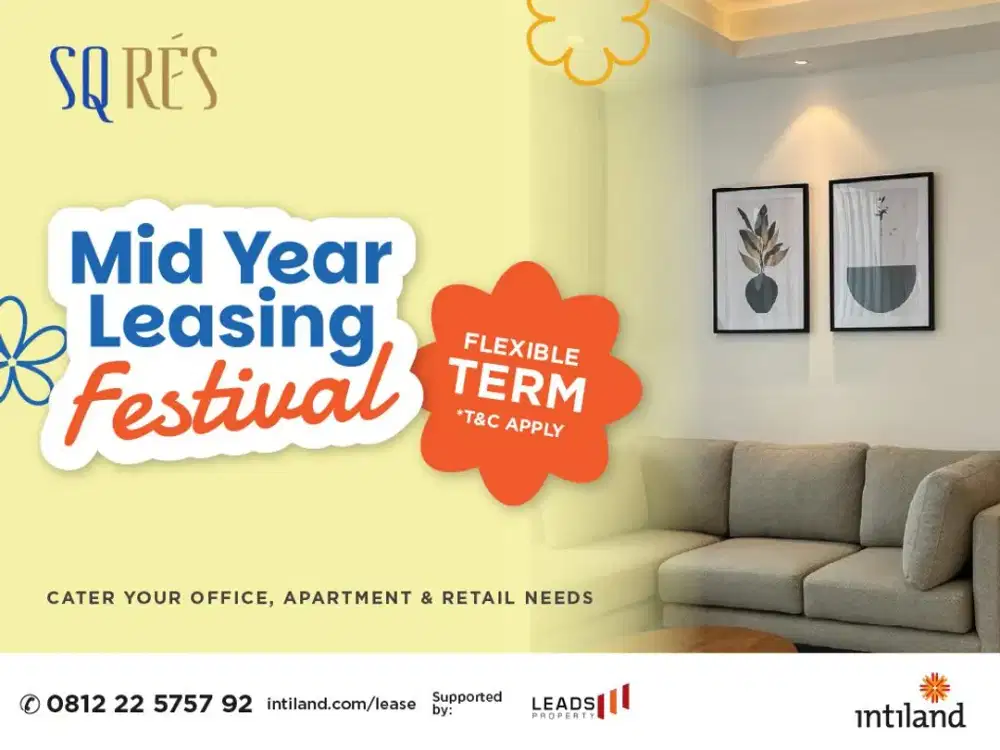 SQ Rés TB Simatupang 2BR for Rent | Brand New | Fully Furnished | Rp25Juta/Month