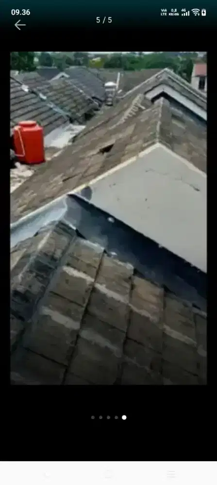 Atap bocor kanopi atap bajarigan terpasang dll