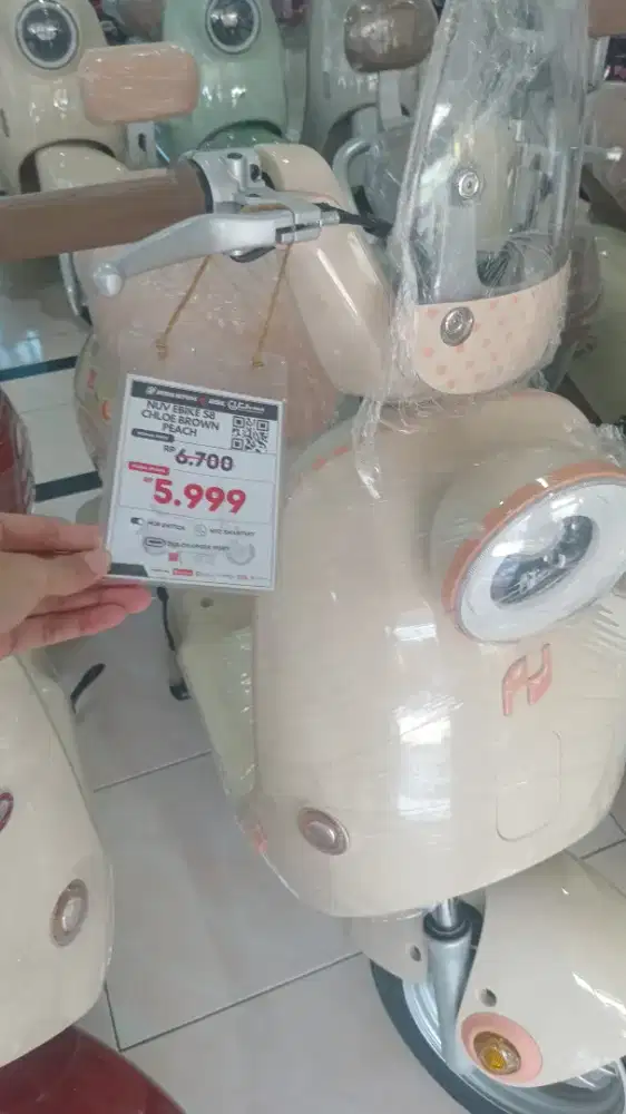 Promo Sepeda Listrik Baru Nuv Chloe Free helm bisa kredit