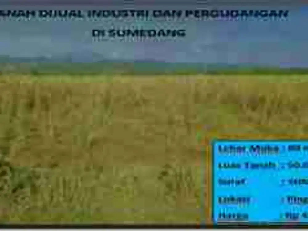 Tanah industri dan pergudangan Sumedang