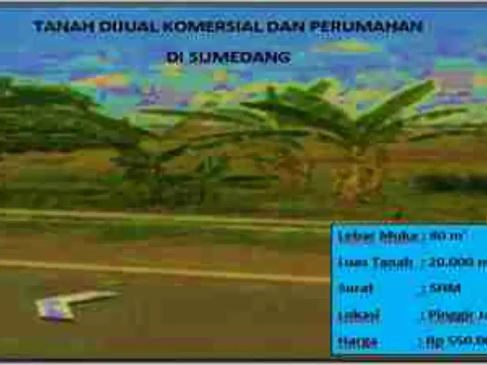 Tanah komersial dan pemukiman Sumedang