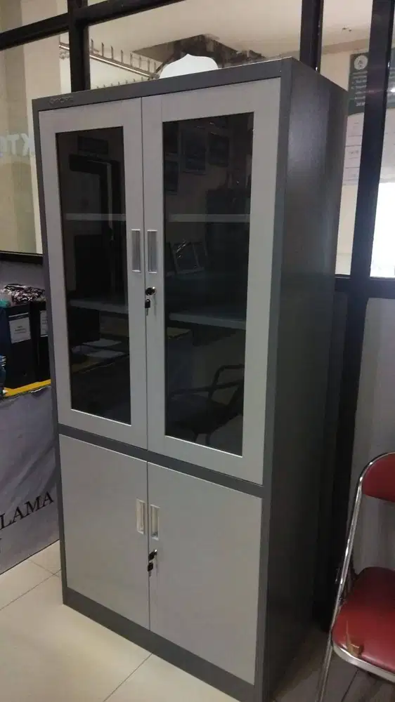 PROMO LEMARI ARSIP BESI 2 PINTU SALE GRATIS ANTAR TERMURAH TERLARIS