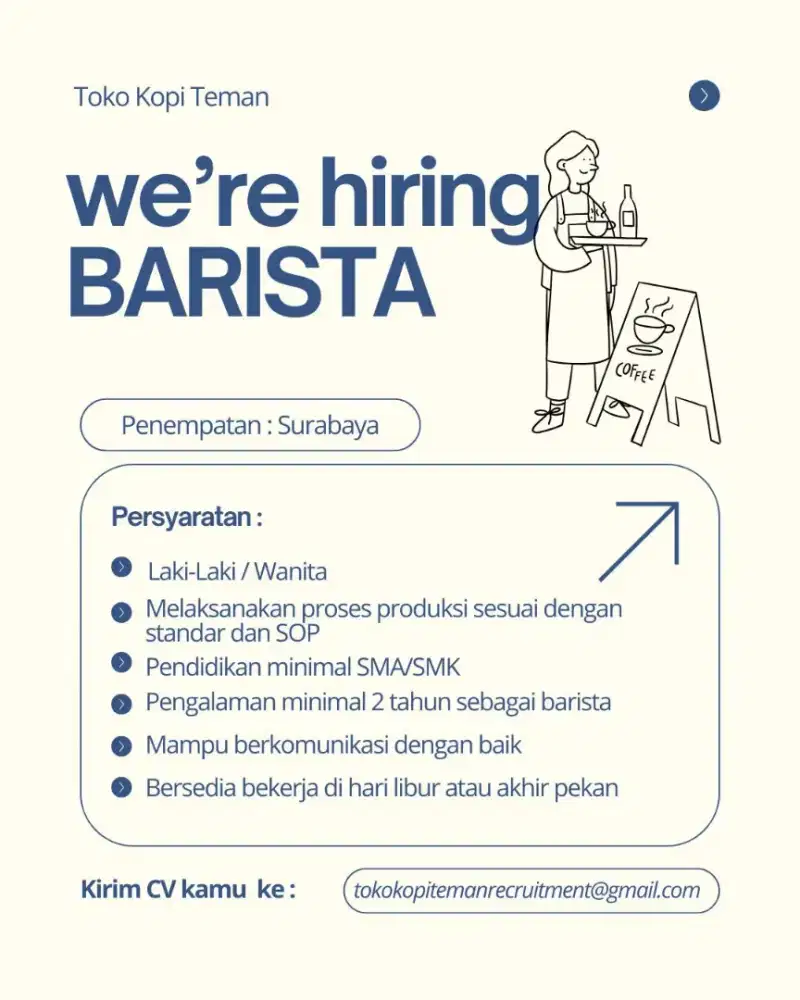 Lowongan barista