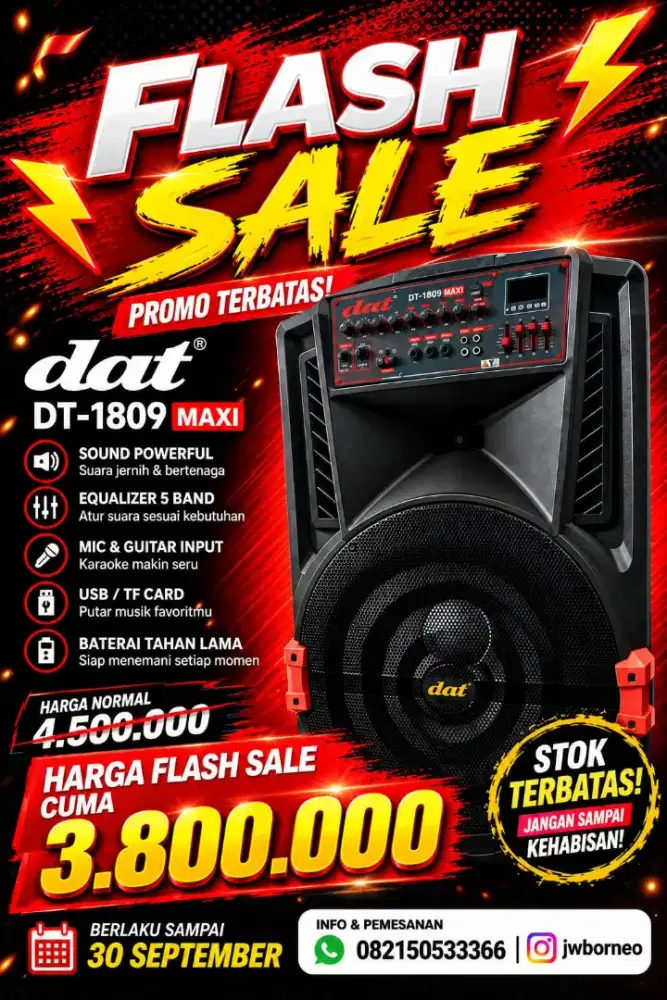 Speaker Portabke dat dt1809 Maxi