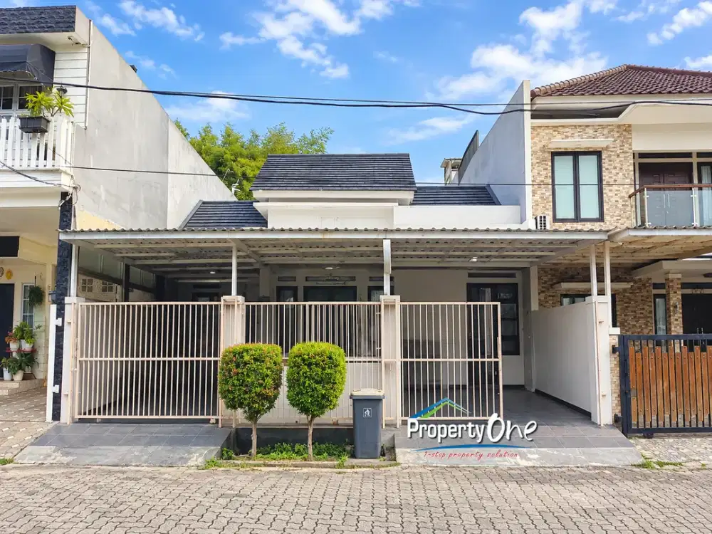 Jual Rumah Luas 1 Lantai Modern Semifurnished di Villa Gunung Lestari, Teras Depan-Belakang, SHM, Dekat Akses ke Stasiun KRL Sudimara & Bintaro Jaya