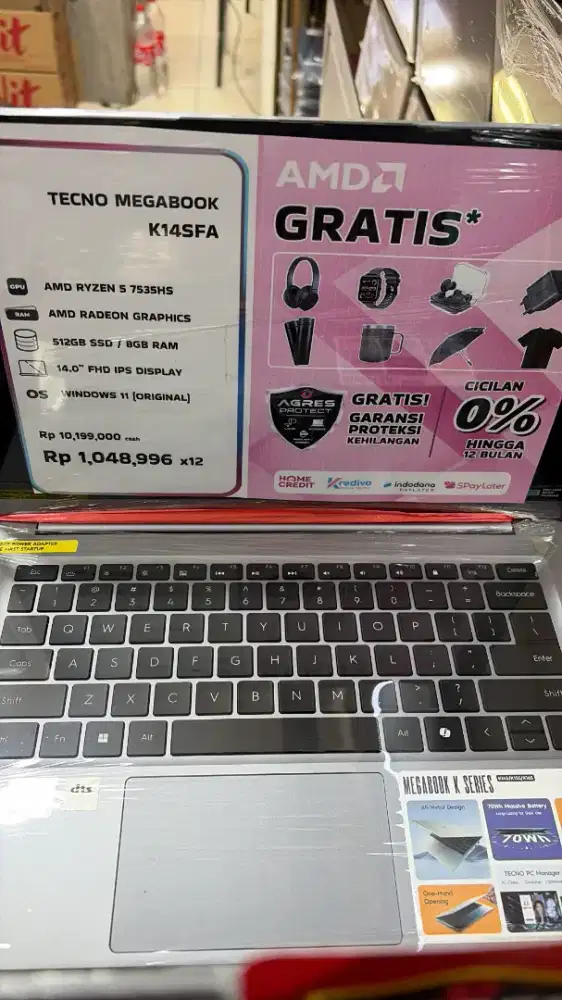 Laptop Tecno Megabook Promo Cicilan Bunga Rendah