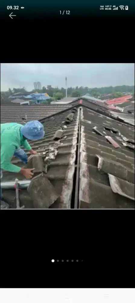 Atap bocor kanopi atap bajarigan terpasang dll