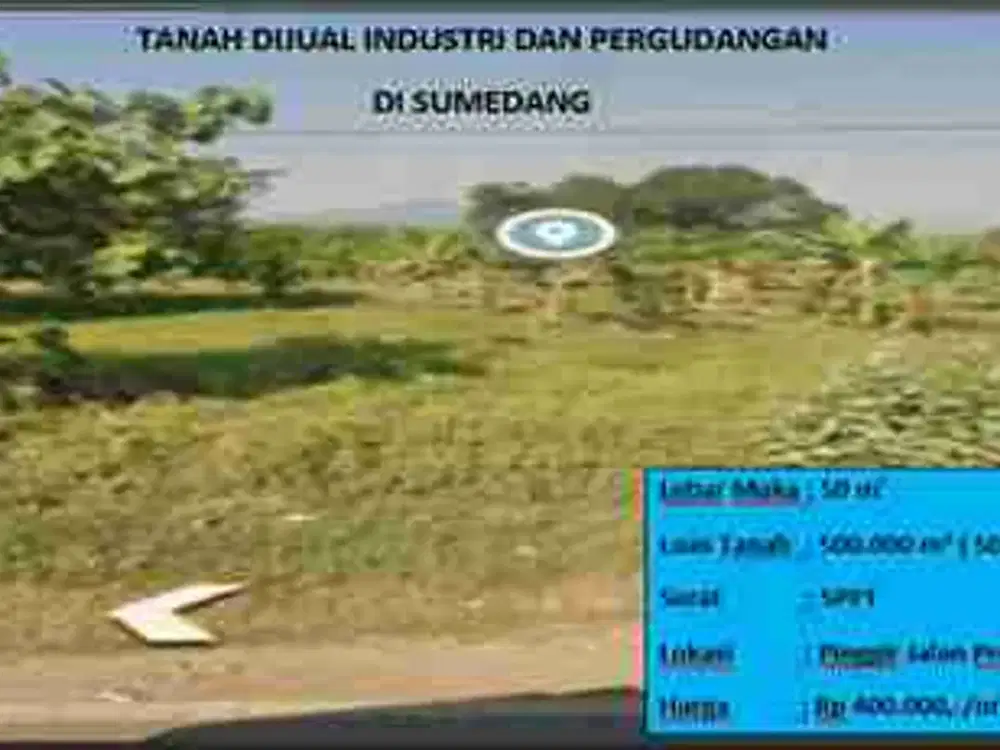 Tanah industri dan pergudangan Sumedang