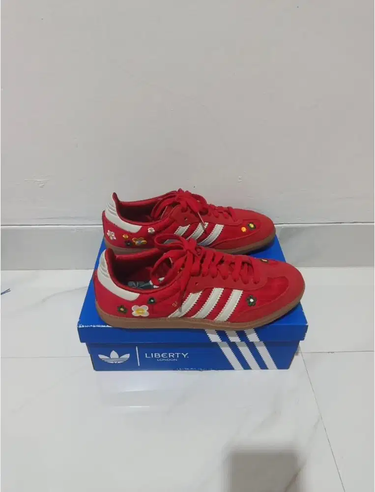 Sepatu Adidas Samba Liberty Red Original Size 39