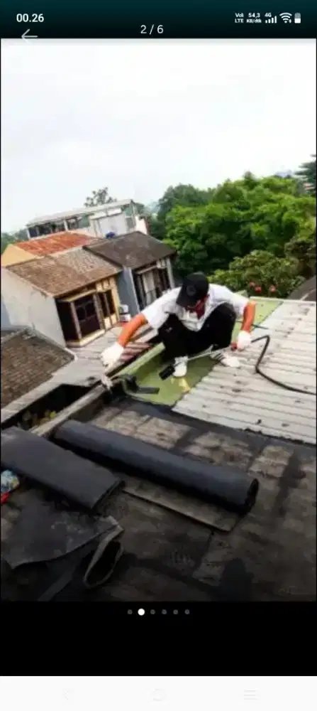 Atap bocor kanopi atap baja ringan terpasang
