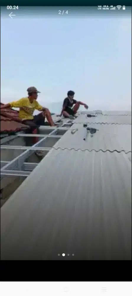 Atap bocor kanopi atap bajarigan terpasang dll