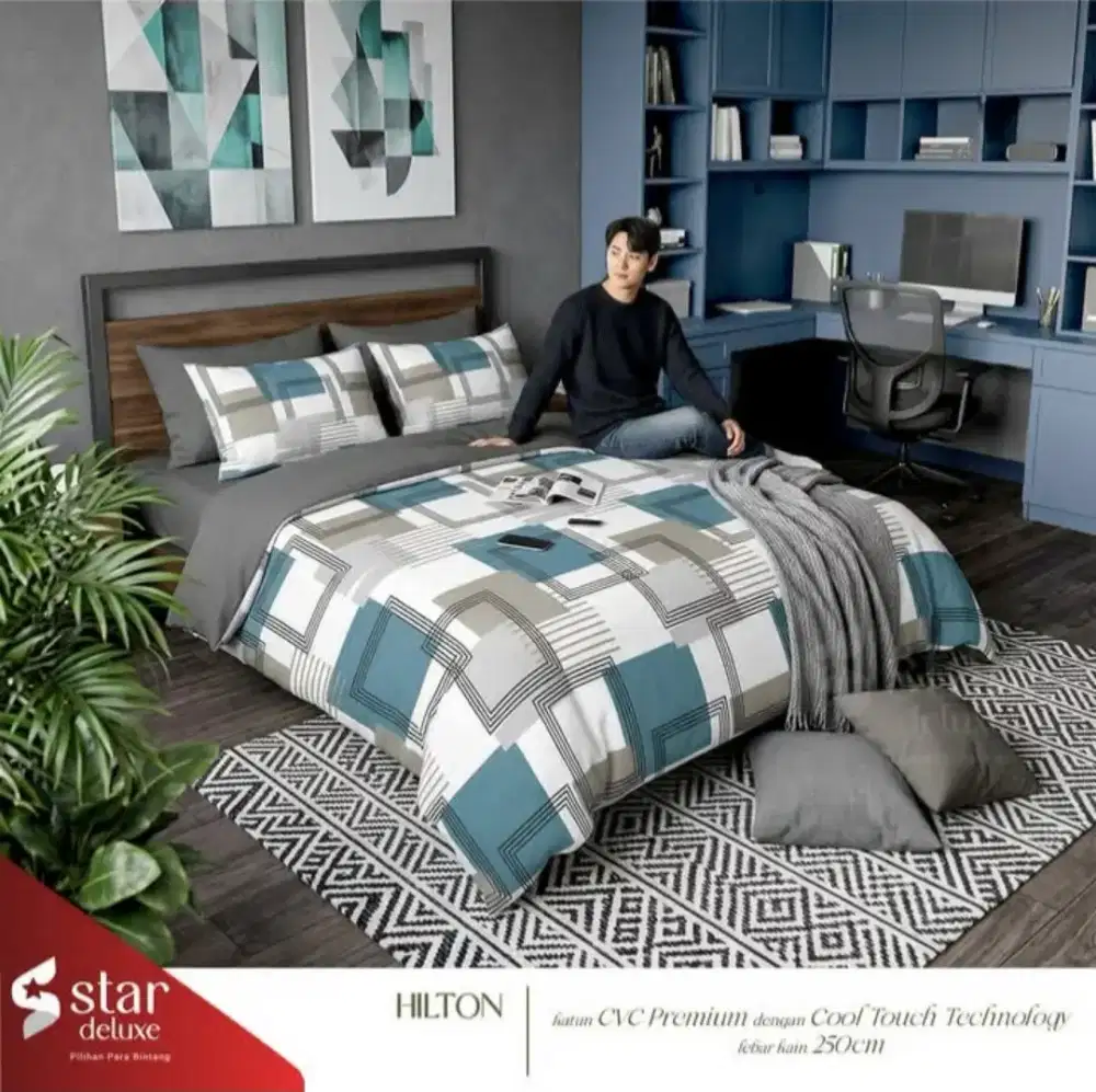 Sprei minimalis katun premium