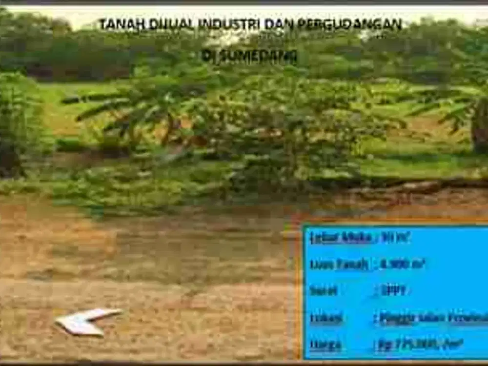 Tanah industri dan pergudangan Sumedang
