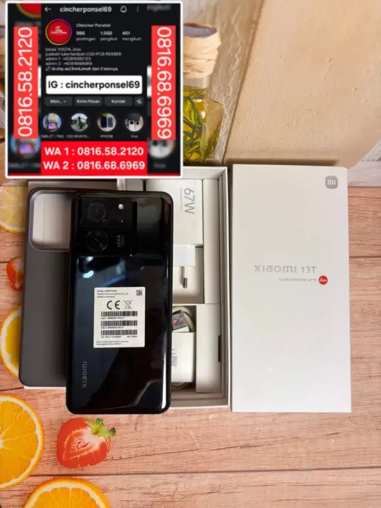 Jual hp Xiaomi 13T 12/256 5g istimewa fullset original