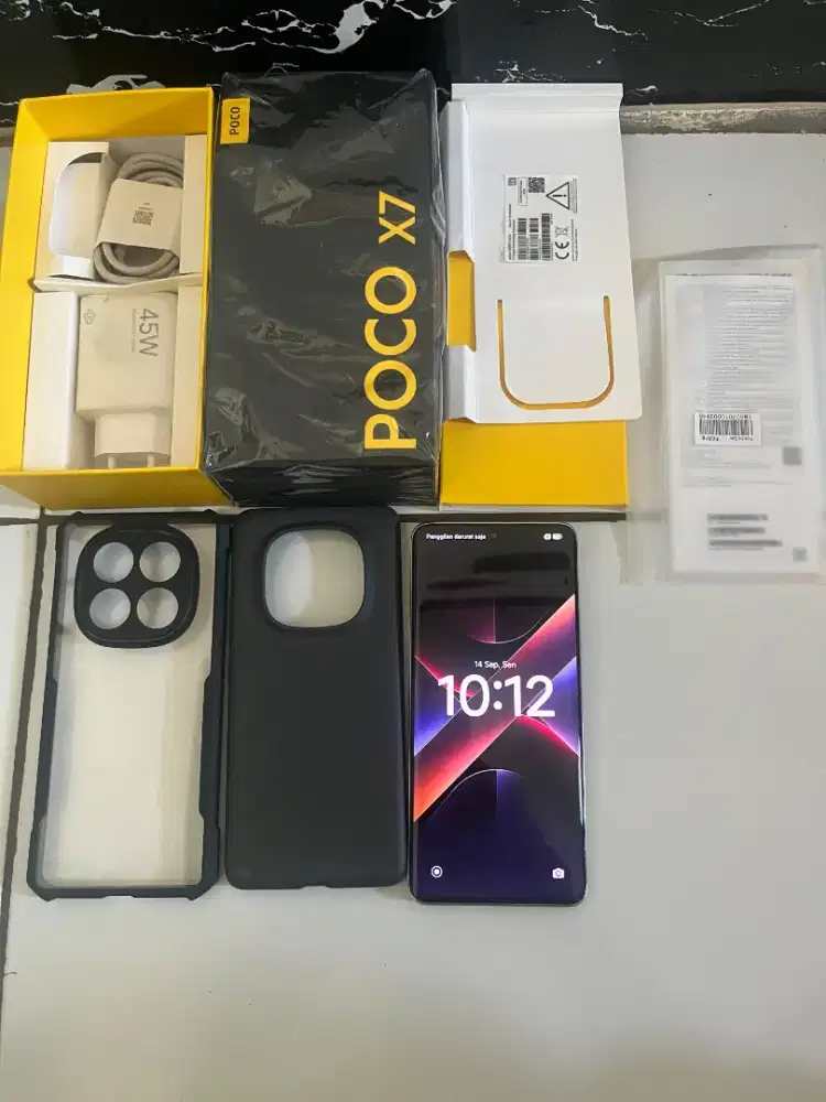 Poco x7 12/512 gb fullset ori baru 2 bulan
