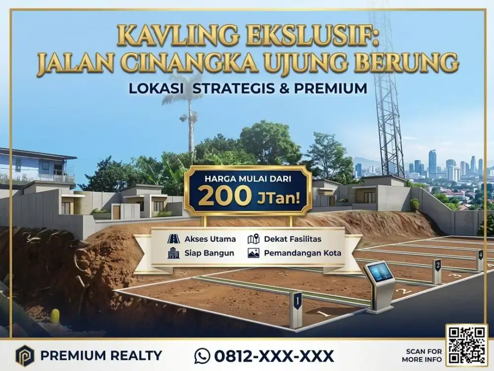 Tanah Kavling Ujung Berung unit terbatas
