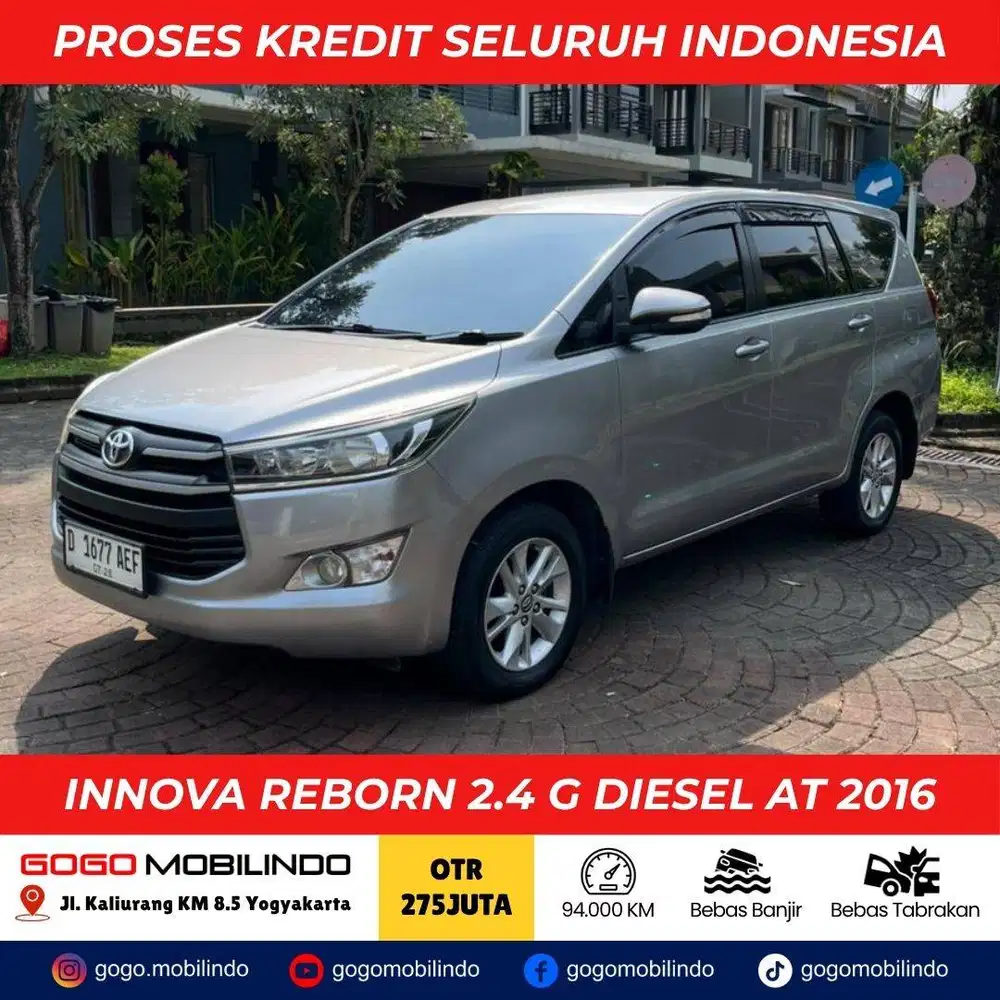 INNOVA REBORN 2.4 G DIESEL AT 2016 ORISINIL DP Minim Kredit Murahah