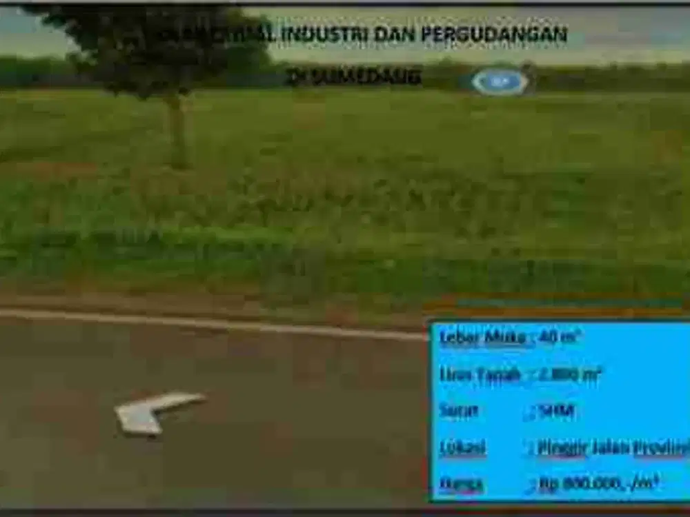 Tanah industri dan pergudangan Sumedang