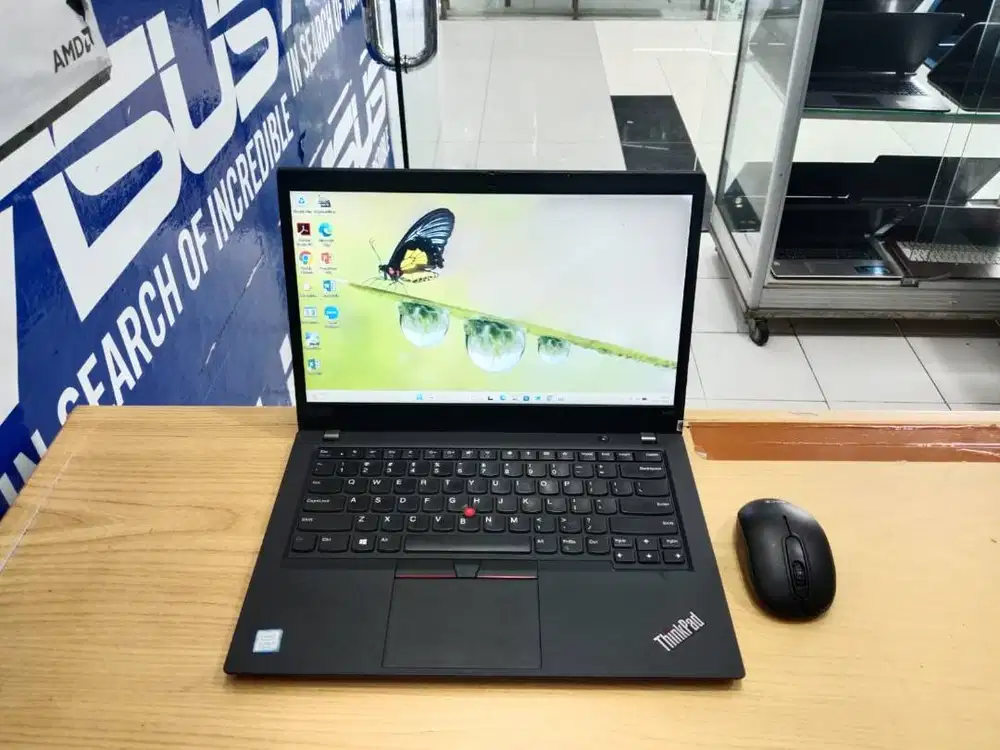 DIJUAL LAPTOP TANGGUH BUAT KERJA LENOVO THINKPAD T490 CORE i5 RAM 8GB