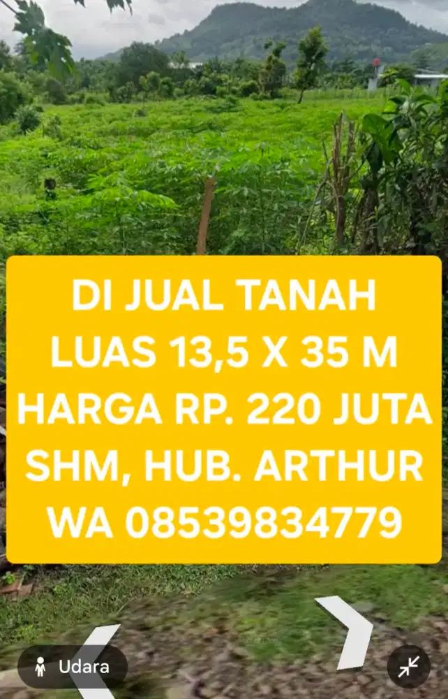 Dijual Tanah Siap Bangun