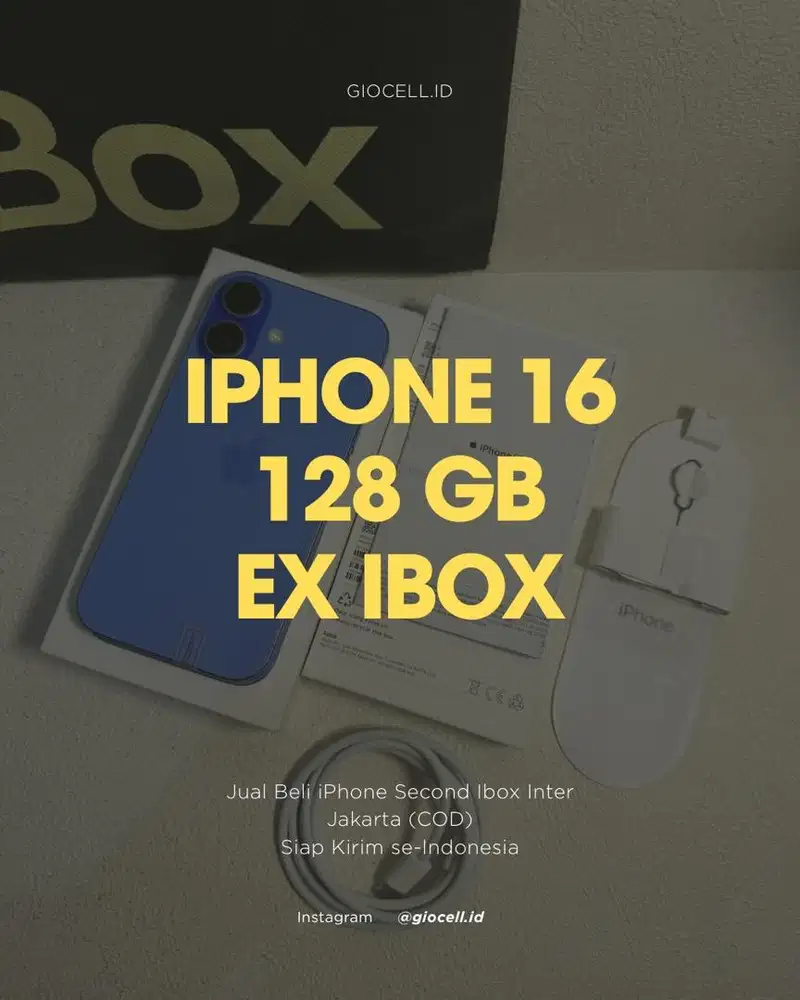 Iphone 16 128 GB Ibox Ultranium Blue