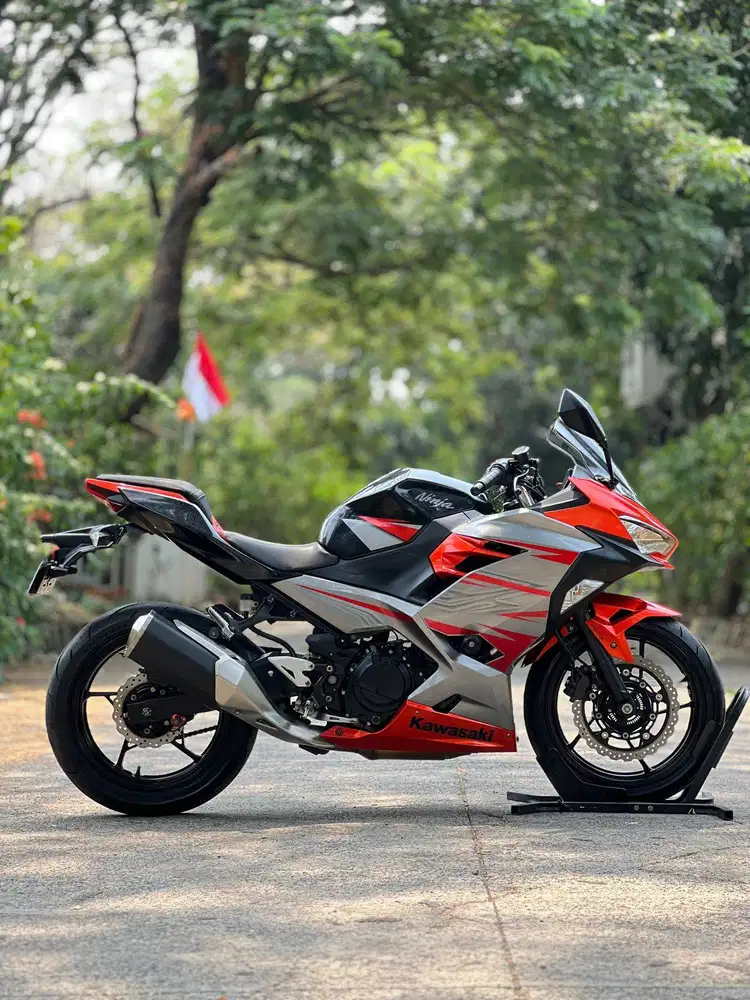 KAWASAKI NEW NINJA 250 FI ABS MDP ORANGE 2018 KM LOW PAJAK PANJANG