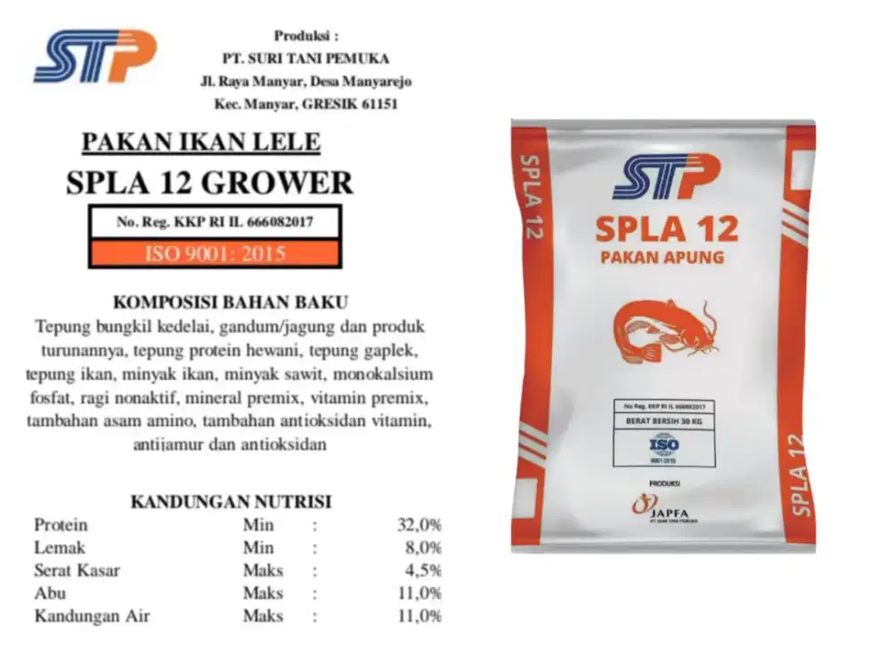 SPLA 12 -2 Pakan Ikan Lele