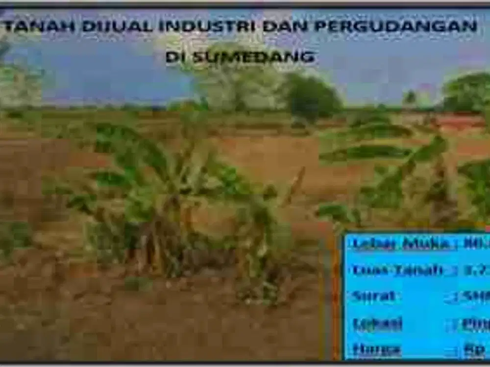 Tanah industri dan pergudangan Sumedang