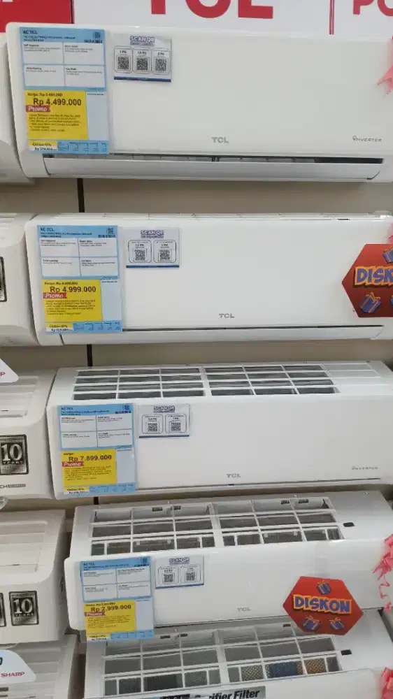 KREDIT AC SHARP N TCL MURAH AJA