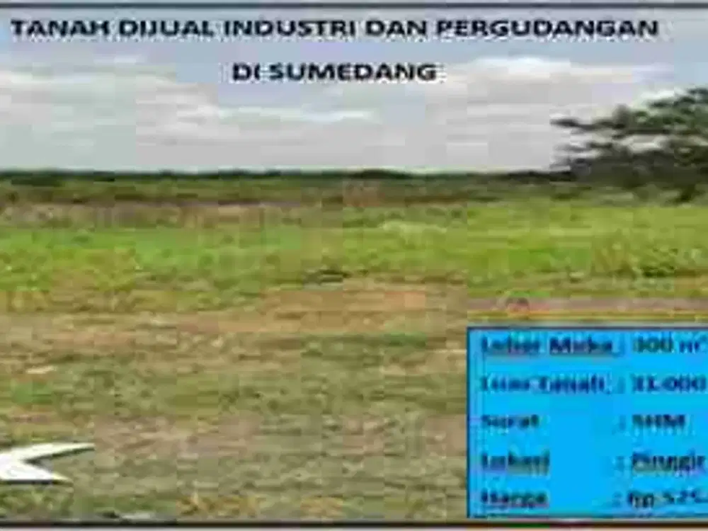 Tanah industri dan pergudangan Sumedang