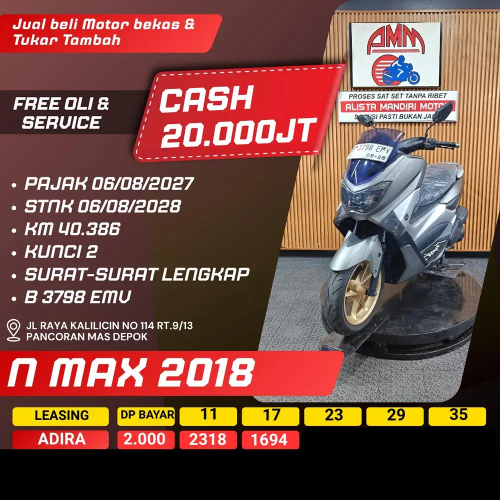 NMAX 2018 CASH / KREDIT ALISTA