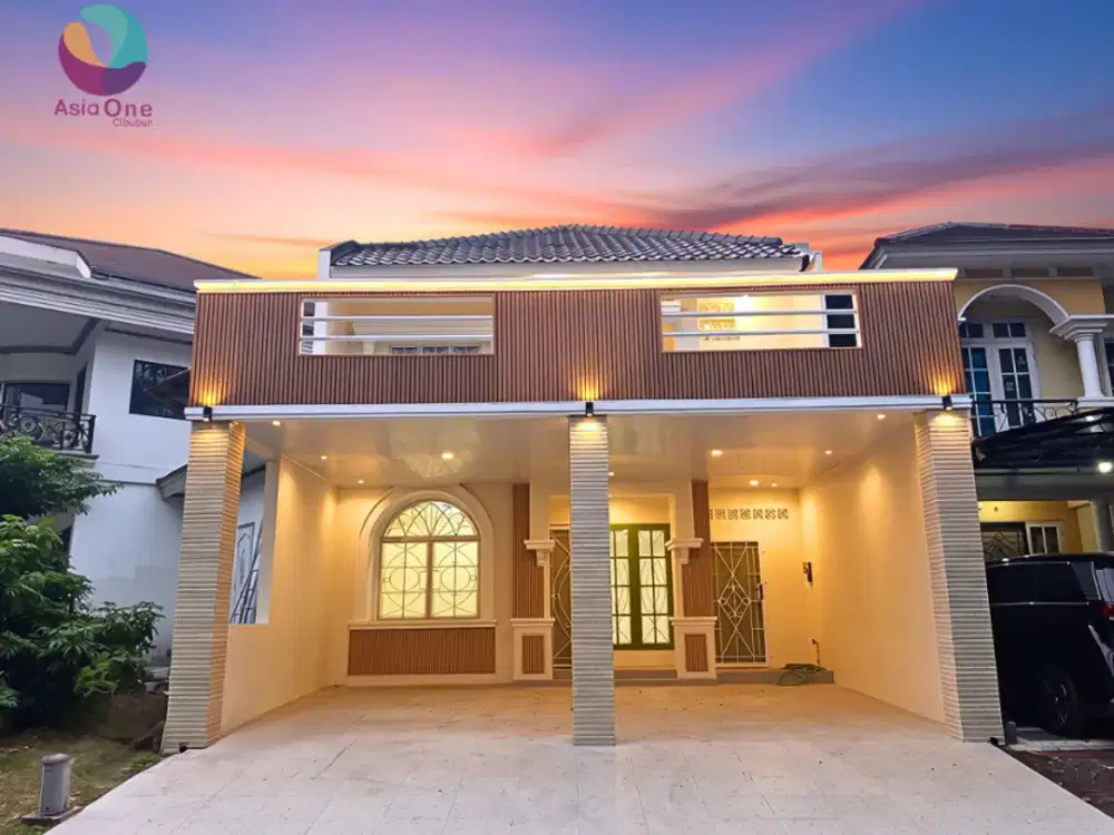 Dijual Rumah Mewah Elegan Terenovasi di Cluster Terdepan Kota Wisata Cibubur