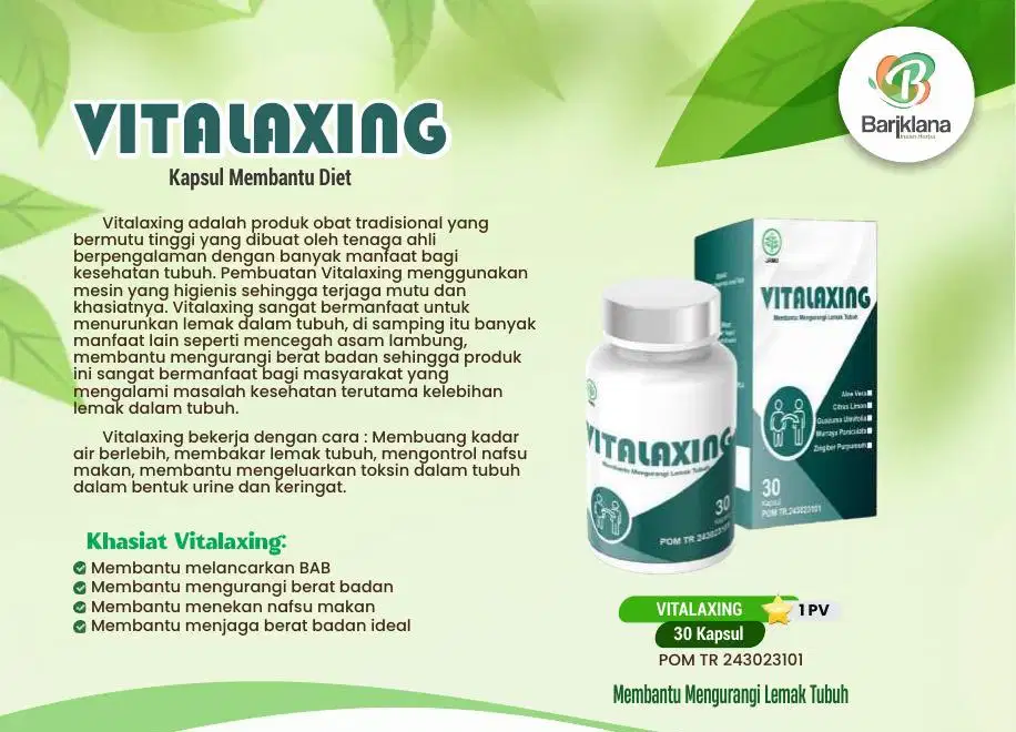 Vitalaxing membantu Diet tetap sehat dan nyaman dalam aktifitas