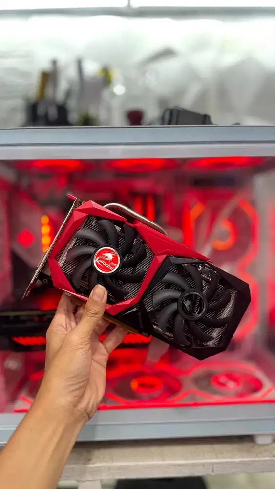 VGA Colorfull GTX 1660 Super 6GB Dual Fan Like New Segel Suhu Adem