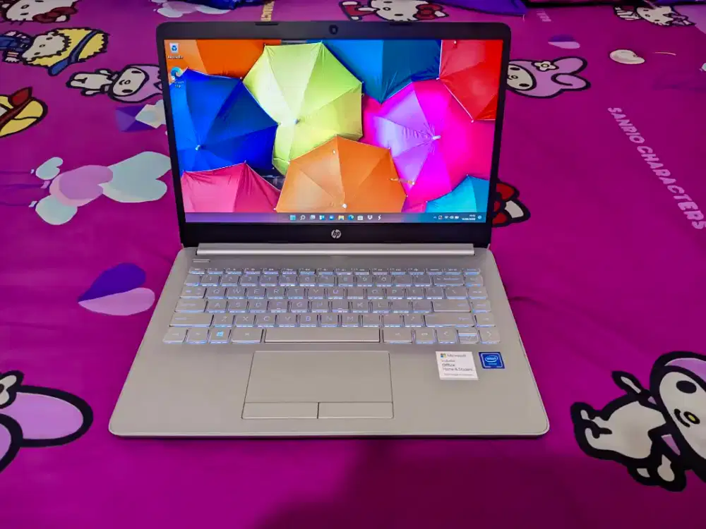 Laptop hp 14s body slim mulus