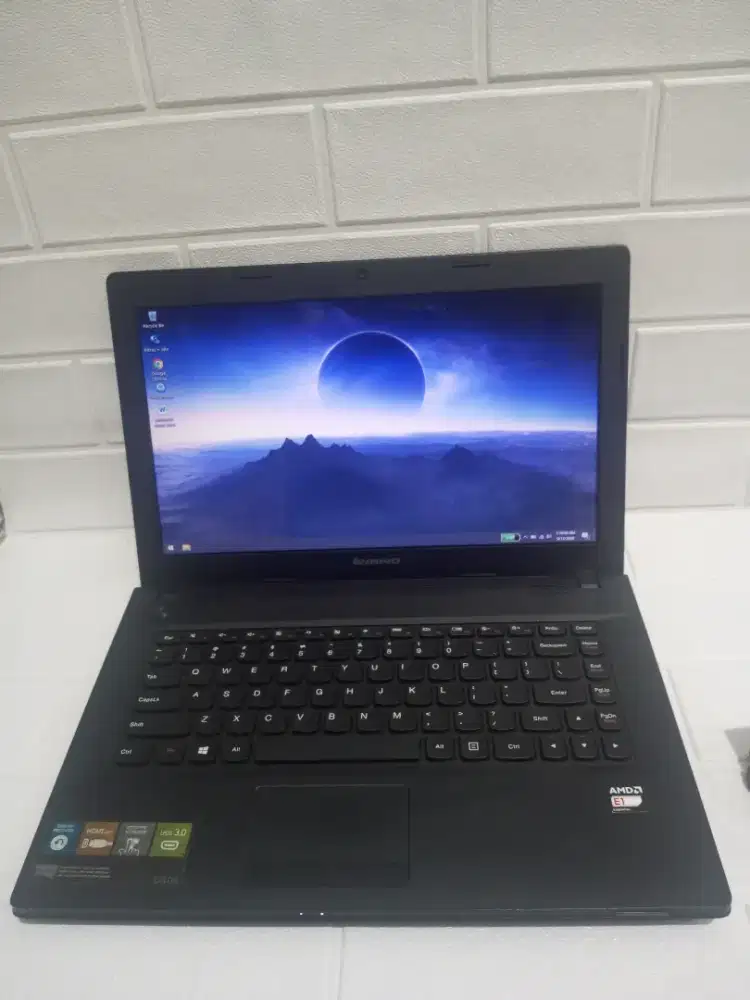 Lenovo G405 AMD E1-2100 Radeon HD8210 DDR 4GB 320GB 14'' baterai 2 jam