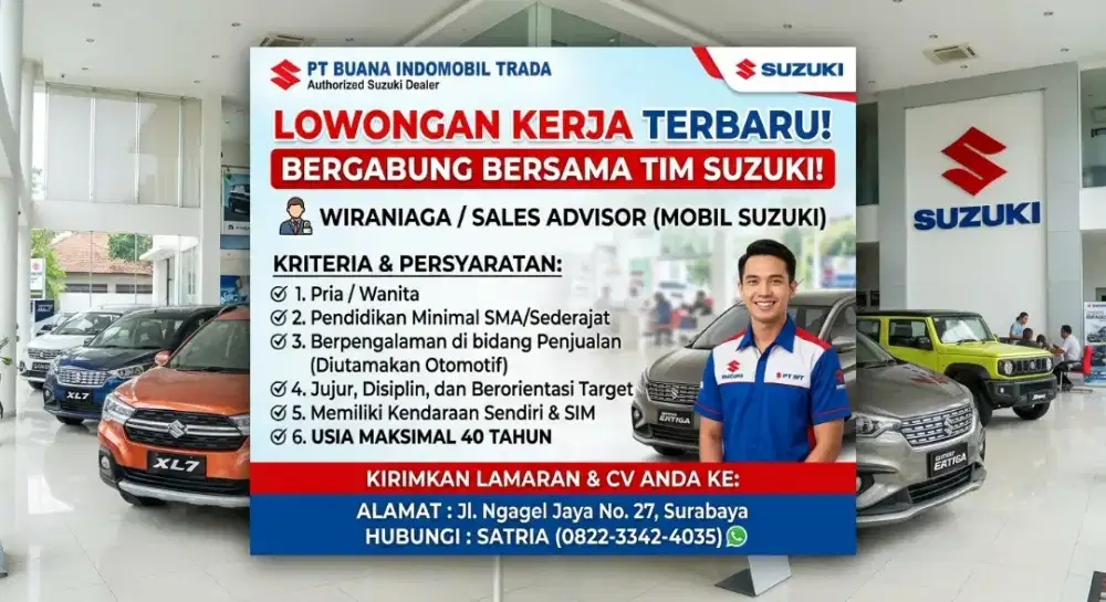 Dibutuhkan sales otomotif