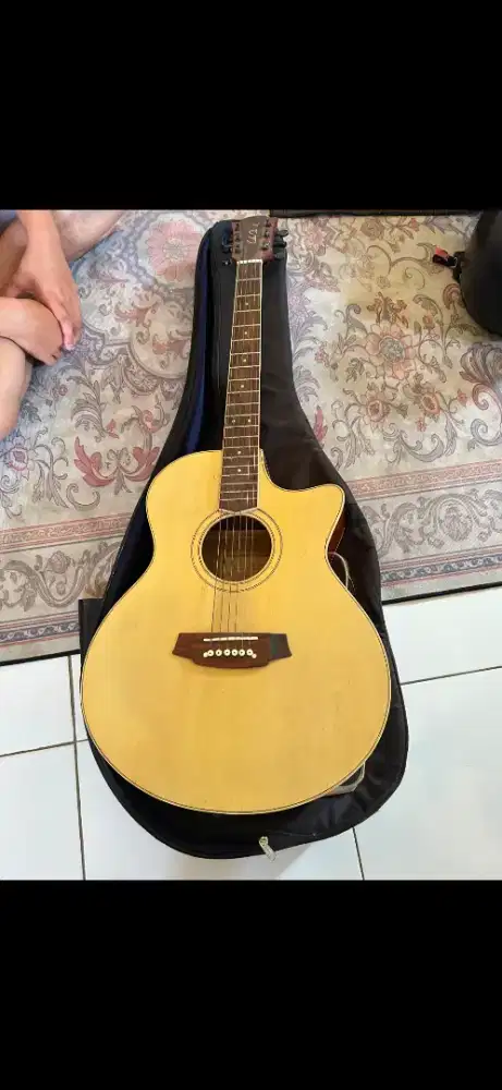gitar akustik + tas