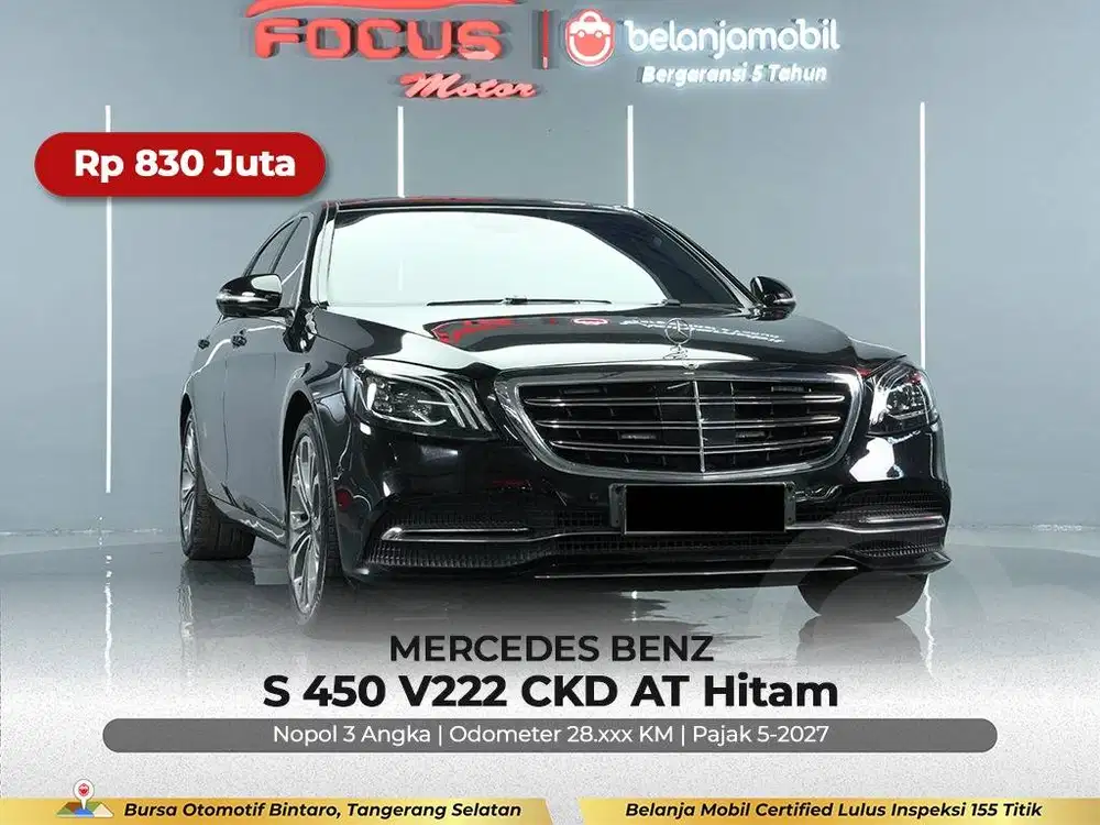 [ GARANSI 5THN ] Mercedes Benz Mercy S450 S 450 V222 AT 2018/2019/2020