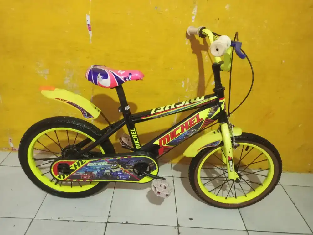 SEPEDA ANAK COWOK UKURAN 16 KOKOH SIAP PAKAI