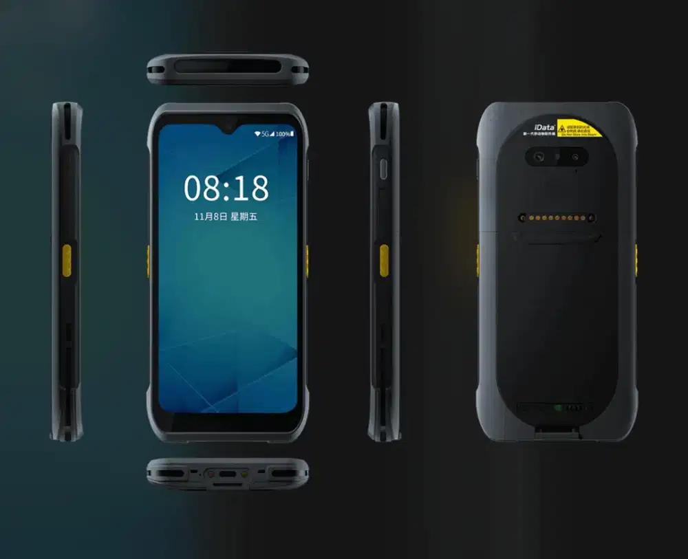 PDA Scanner iData T2S Android Barcode 1D 2D Baru Unit Charger