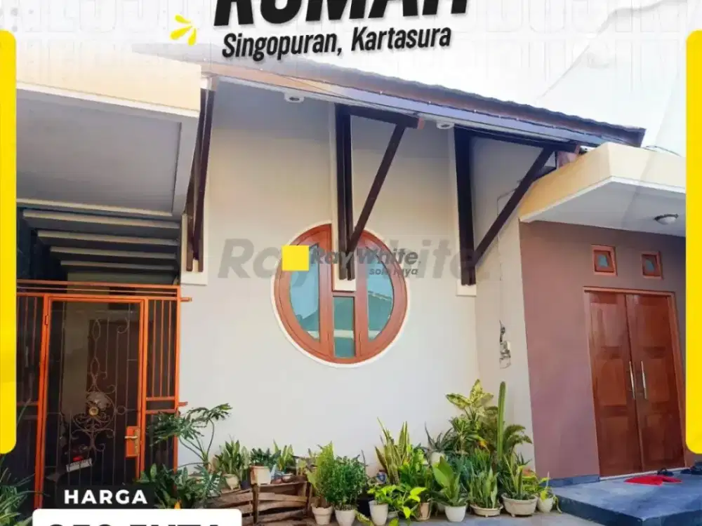 Dijual Rumah Aestetik Modern Siap Huni Singopuran Kartasura Sukoharjo Solo