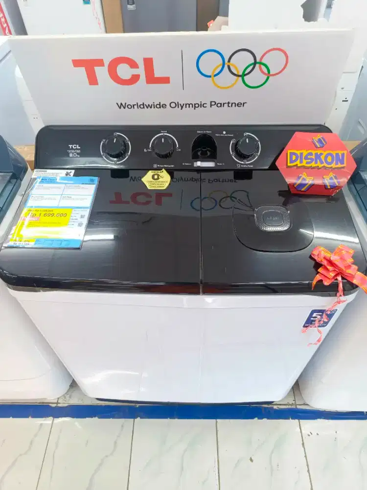 Mesin Cuci TCL 8KG Cash/Cicilan Tanpa Dp