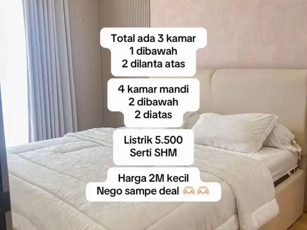 Dijual Rumah Citra 8 Cantik Semi Furnish Depan Taman