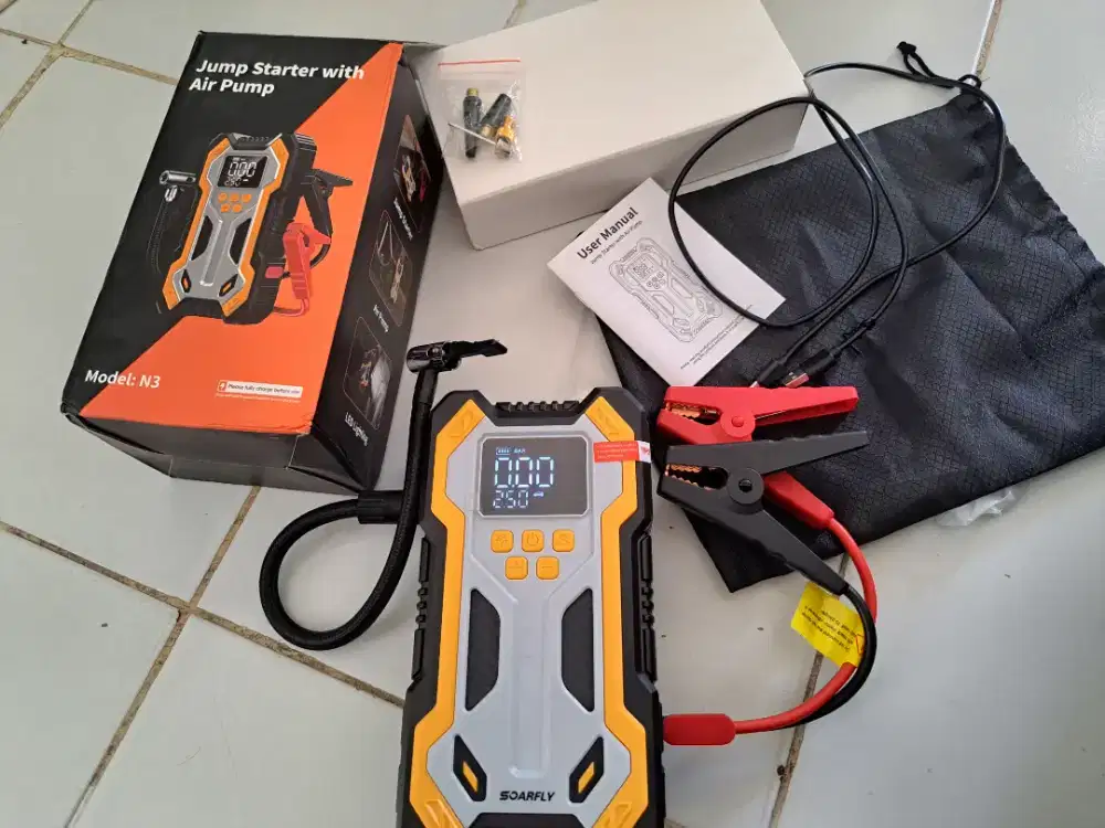 Jumper aki dan pompa portable